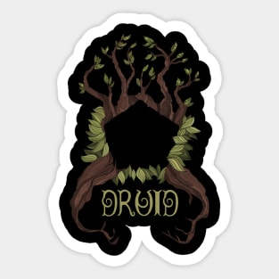 Druid D20 Sticker